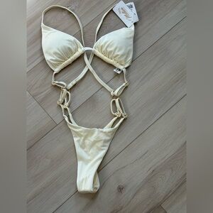 MISTICA Colombian, Cream Women's one piece sexy swimsuit